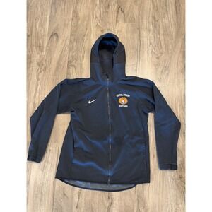 Nike Dri-FIT Full Zip Basketball Print Black Long Sleeve Men's Large